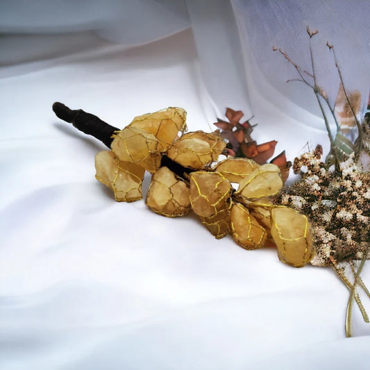 Citrine Natural Crystal Stone Hanging