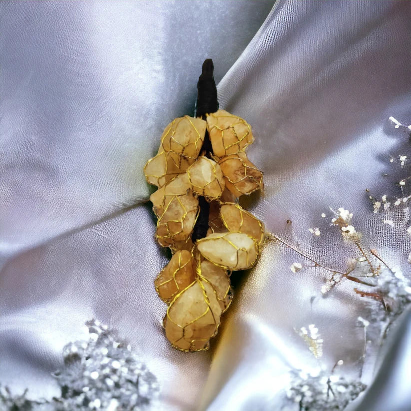 Citrine Natural Crystal Stone Hanging