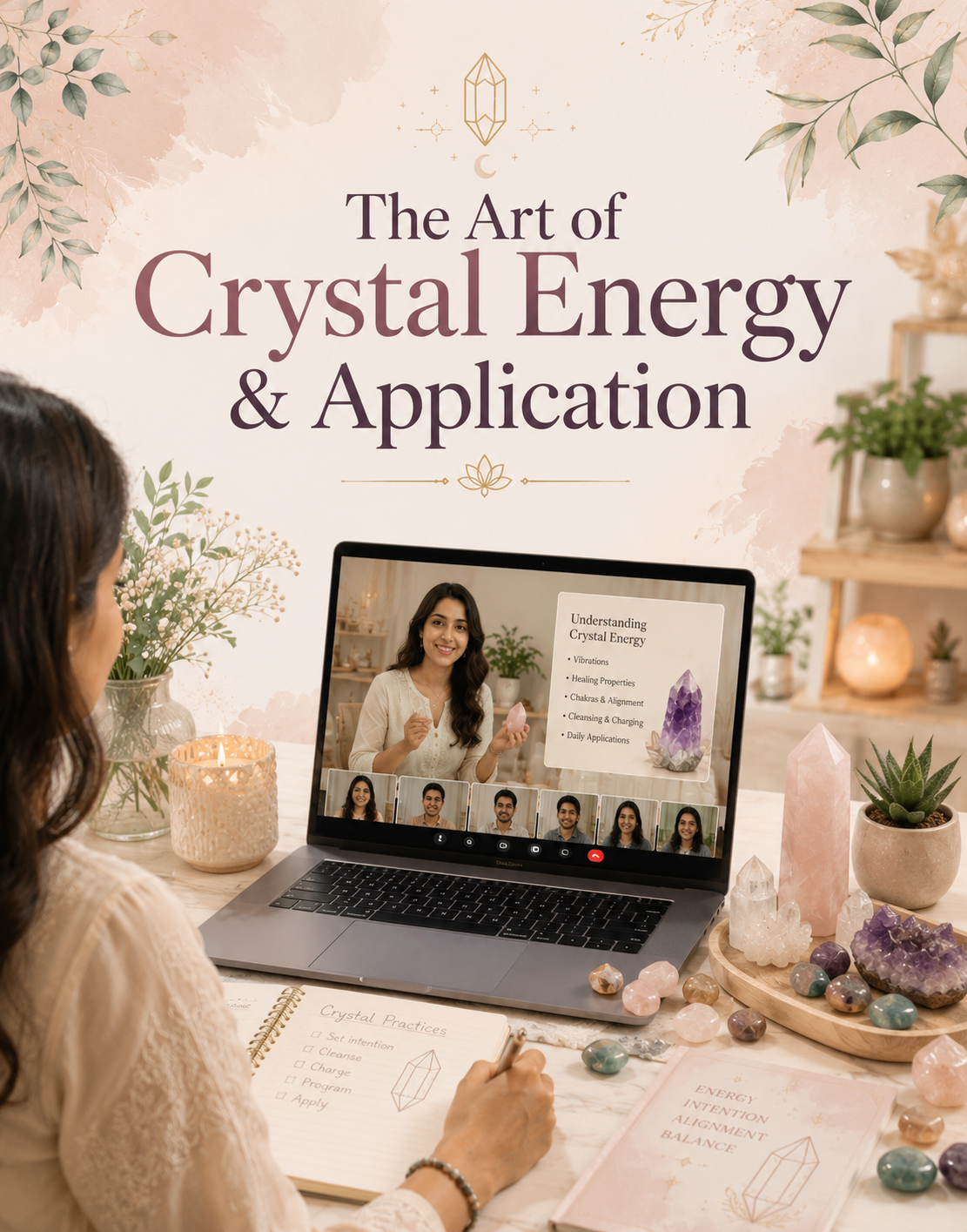 The Art of Crystal Energy & Application (Online Group Batch)