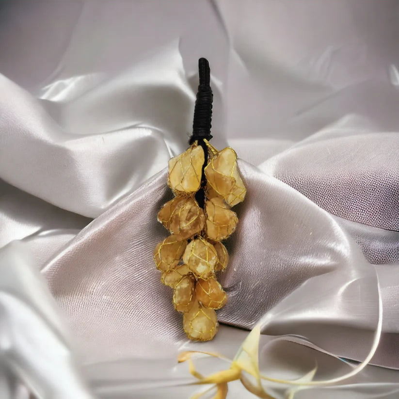 Citrine Natural Crystal Stone Hanging