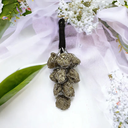 PYRITE NATURAL CRYSTAL STONE HANGING