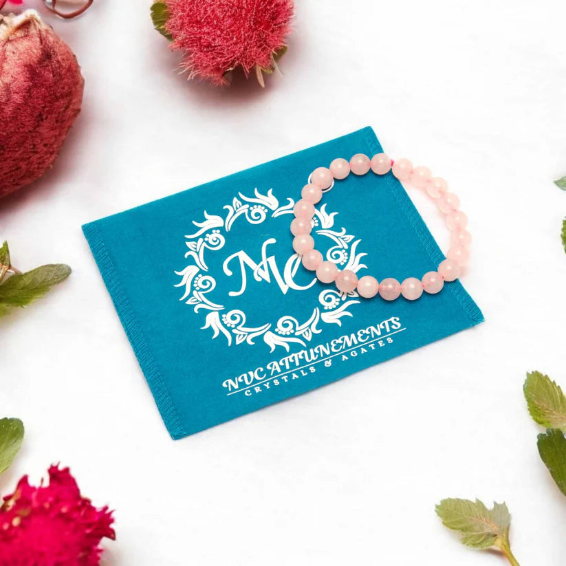 Rose Quartz Bracelet (Beads - 8mm)