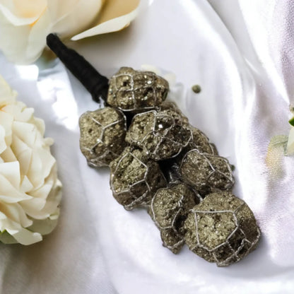 PYRITE NATURAL CRYSTAL STONE HANGING